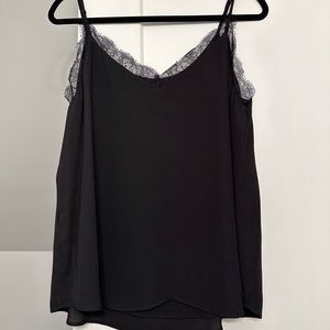 Aritzia lace black cami